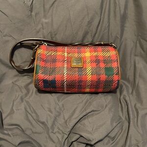 Dooney & Bourke Red and Green Plaid Mini Bag